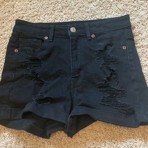 🌸3 for $15🌸 black ripped jean shorts